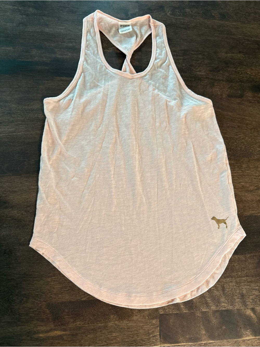 Victoria's Secret PINK Victoria's Secret Light Pink Racerback Twist Tank Top